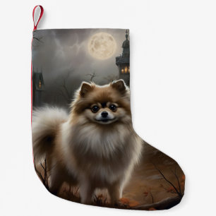 Pomeranian Halloween Verschrikkelijk Kleine Kerstsok