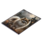 Pomeranian Halloween Verschrikkelijk Notitieboek (Linkerzijde)