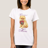 Pomeranian Heart Mam T-shirt (Voorkant)