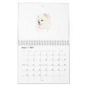 Pomeranian hond aquarel schilderij Cute Kalender (Mar 2027)
