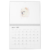 Pomeranian hond aquarel schilderij Cute Kalender (Mar 2027)