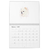 Pomeranian hond aquarel schilderij Cute Kalender (Feb 2027)