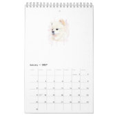 Pomeranian hond aquarel schilderij Cute Kalender (Jan 2027)