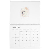 Pomeranian hond aquarel schilderij Cute Kalender (Feb 2027)