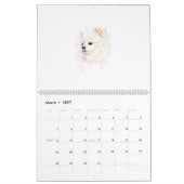 Pomeranian hond aquarel schilderij Cute Kalender (Mar 2027)