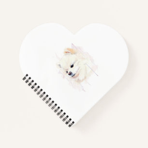 Pomeranian hond aquarel schilderij Cute Notitieboek