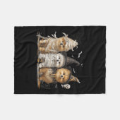 Pomeranian hond Ed spook Halloween Fleece Deken (Voorkant (Horizontaal))