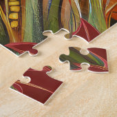 Pomeranian hond herfst oogst thanksgiving legpuzzel (Zijkant)
