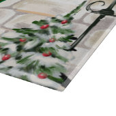 Pomeranian hond kerst  snijplank (Hoek)