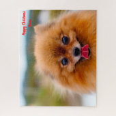 Pomeranian hond. legpuzzel (Verticaal)