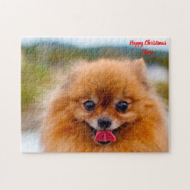 Pomeranian hond. legpuzzel