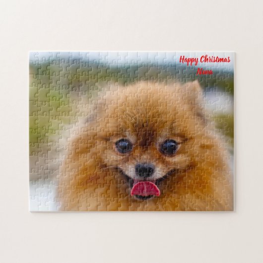 Pomeranian hond. legpuzzel (Horizontaal)