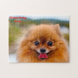 Pomeranian hond. legpuzzel