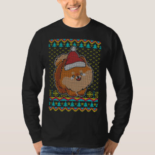 Pomeranian hond lelijke kerst sweater t-shirt