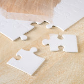 Pomeranian hond met harten Valentijnsdag Legpuzzel (Zijkant)