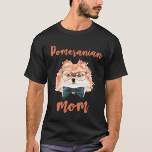 Pomeranian-hond Moeder Watercolor ontwerp vriend T-shirt