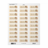 Pomeranian-hond retouradreslabel etiket (Full Sheet)