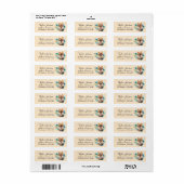 Pomeranian-hond retouradreslabel etiket (Full Sheet)