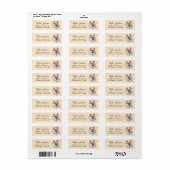 Pomeranian-hond retouradreslabel etiket (Full Sheet)