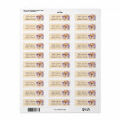 Pomeranian-hond retouradreslabel etiket (Full Sheet)