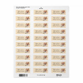 Pomeranian-hond retouradreslabel etiket (Full Sheet)