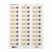 Pomeranian-hond retouradreslabel etiket (Full Sheet)