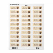 Pomeranian-hond retouradreslabel etiket (Full Sheet)
