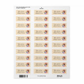 Pomeranian-hond retouradreslabel etiket (Full Sheet)