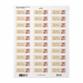 Pomeranian-hond retouradreslabel etiket (Full Sheet)