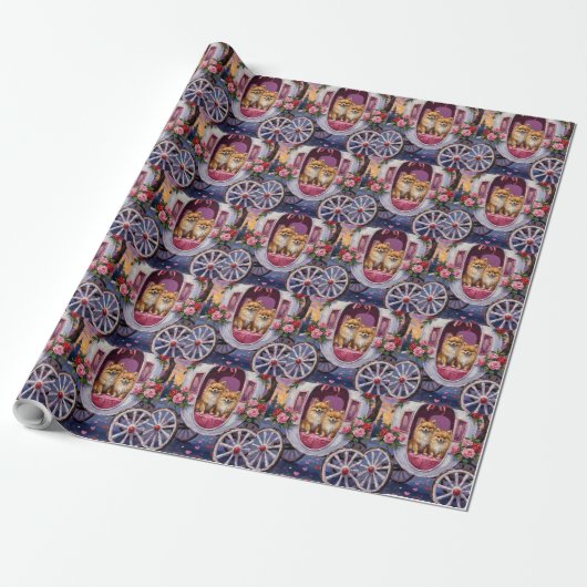 Pomeranian hond Valentijnsdag  Cadeaupapier (Uitgerold)