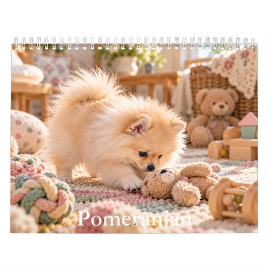 Pomeranian Honden Kalender (Hoes)