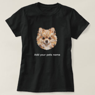 Pomeranian honden ontwerp T-shirt