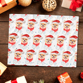 Pomeranian hondenras Kerststerren Fleece Deken