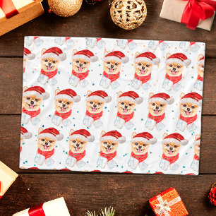 Pomeranian hondenras Kerststerren Fleece Deken