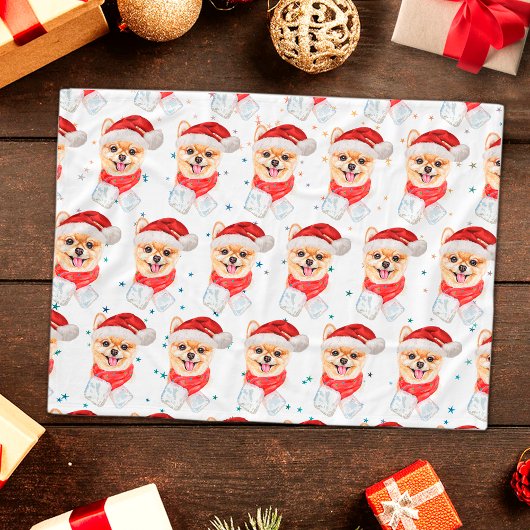 Pomeranian hondenras Kerststerren Fleece Deken