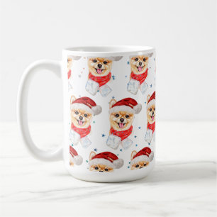 Pomeranian hondenras Kerststerren Koffiemok