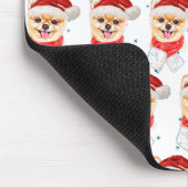 Pomeranian hondenras Kerststerren Muismat (Hoek)