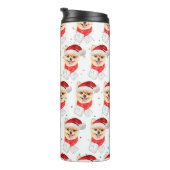 Pomeranian hondenras Kerststerren Thermosbeker (Geroteerd rechts)