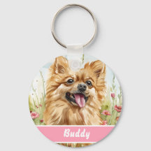 Pomeranian ID-label – voeg naam en contact toe