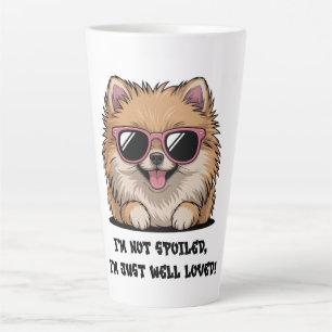 Pomeranian Ik ben niet verwend, maar wel bemind Ho Latte Mok