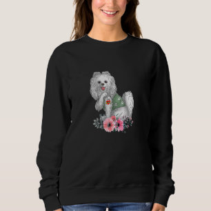 Pomeranian Ik hou van mam Tattoo hond Moederdag 1 Trui