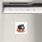 Pomeranian in de herfst magneet (Insitu (Vaatwasser))