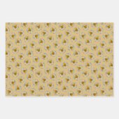 Pomeranian in madeliefjes schilderen originele hon inpakpapier vel (Voorkant 3)