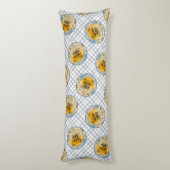 Pomeranian in madeliefjes schilderen originele hon lichaamskussen (Achterkant (Verticaal))