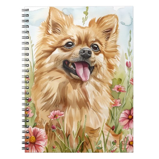 Pomeranian Journaal – Notities voor hondenmoeders Notitieboek (Voorkant)