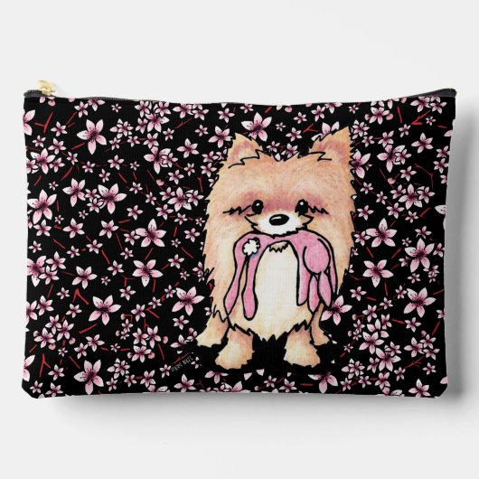Pomeranian Kersenbloesem Accessoiretas Etui (Voorkant)