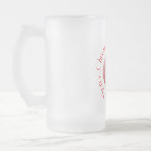 Pomeranian Kerst Matglas Bierpul (Links)
