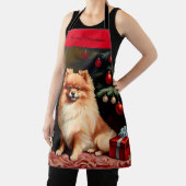 Pomeranian kerst schort (Insitu)