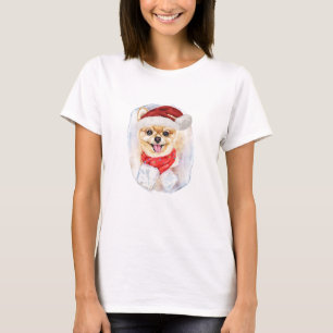 Pomeranian Kerstcadeaus voor hondenliefhebbers T-shirt