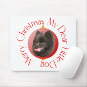 Pomeranian Kerstmis Muismat (Met muis)